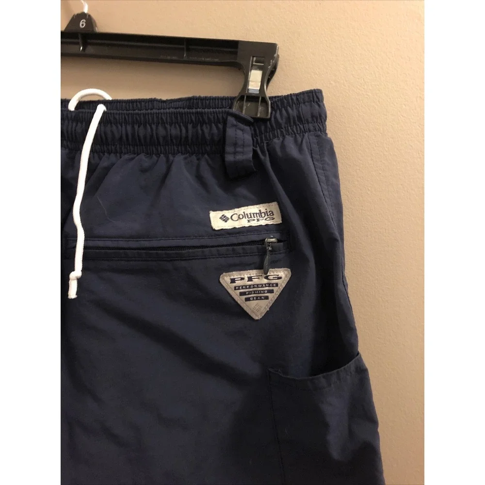 Lot Of 2 Columbia PFG Swim Trunks Adult Small Blue‎ Orange Omni Shade Pockets